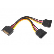 Кабель живлення SATA - 2xSATA 0.15м