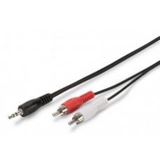 Аудио кабель 3.5мм mini-jack - 2xRCA Male-Male 1.5м ASSMANN