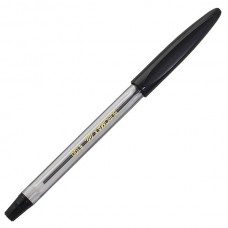 Ручка шариковая с резиновым грипом черная (BM.8100-02)