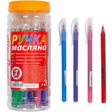 Ручка 1В "Soft Touch" масло синя (411079)