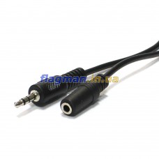 Аудио кабель 3.5мм mini-jack Male-Female 5м
