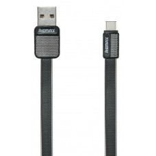 Кабель USB2.0 - USB Type-C 1м Remax Platinum Black (RC-044a)