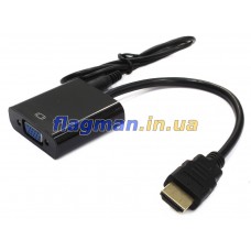 Конвертер HDMI -> VGA Male-Female 30см FullHD + Звук