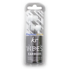 Наушники KitSound Vibes Earphones White (KSVIBWH)