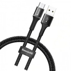 Кабель Baseus Halo data USB to Micro 3A 1м, black