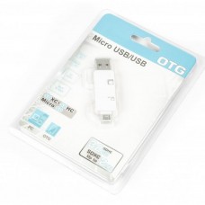 Картридер USB/micro USB OTG - SD/microSD