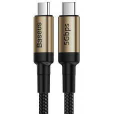Кабель Baseus Cafule Cable Type-C PD3.1 Gen1 3A 1m Gold+Black 