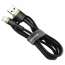Кабель Baseus Cafule Cable USB For Lightning 2.4A 0.5m Gold+Black 