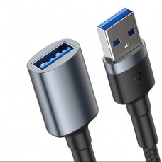 Кабель Baseus cafule Cable USB3.0 Male TO USB3.0 Female 2A 1m Dark gray 
