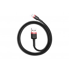 Кабель Baseus Cafule Cable USB For Lightning 2.4A 0.5m Red+Black 