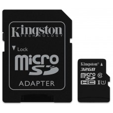 Карта памяти MicroSDHC 32GB Class 10 UHS-I R80MB/s + SD Kingston (SDCS/32GB)