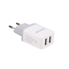 Зарядное устройство 2xUSB Maxxter 2.4A white
